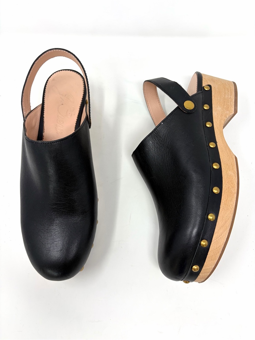 J. Crew Convertible Leather Clogs 10